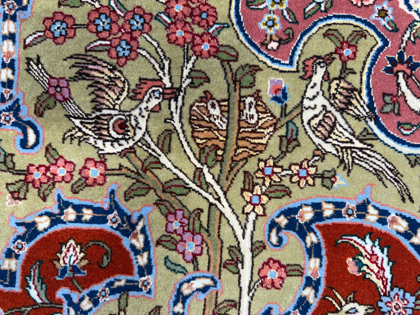Hand-Knotted 70 Raj Persian Tabriz Pictorial Rug - 10’4”x13’3”