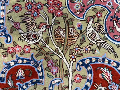 Hand-Knotted 70 Raj Persian Tabriz Pictorial Rug - 10’4”x13’3”