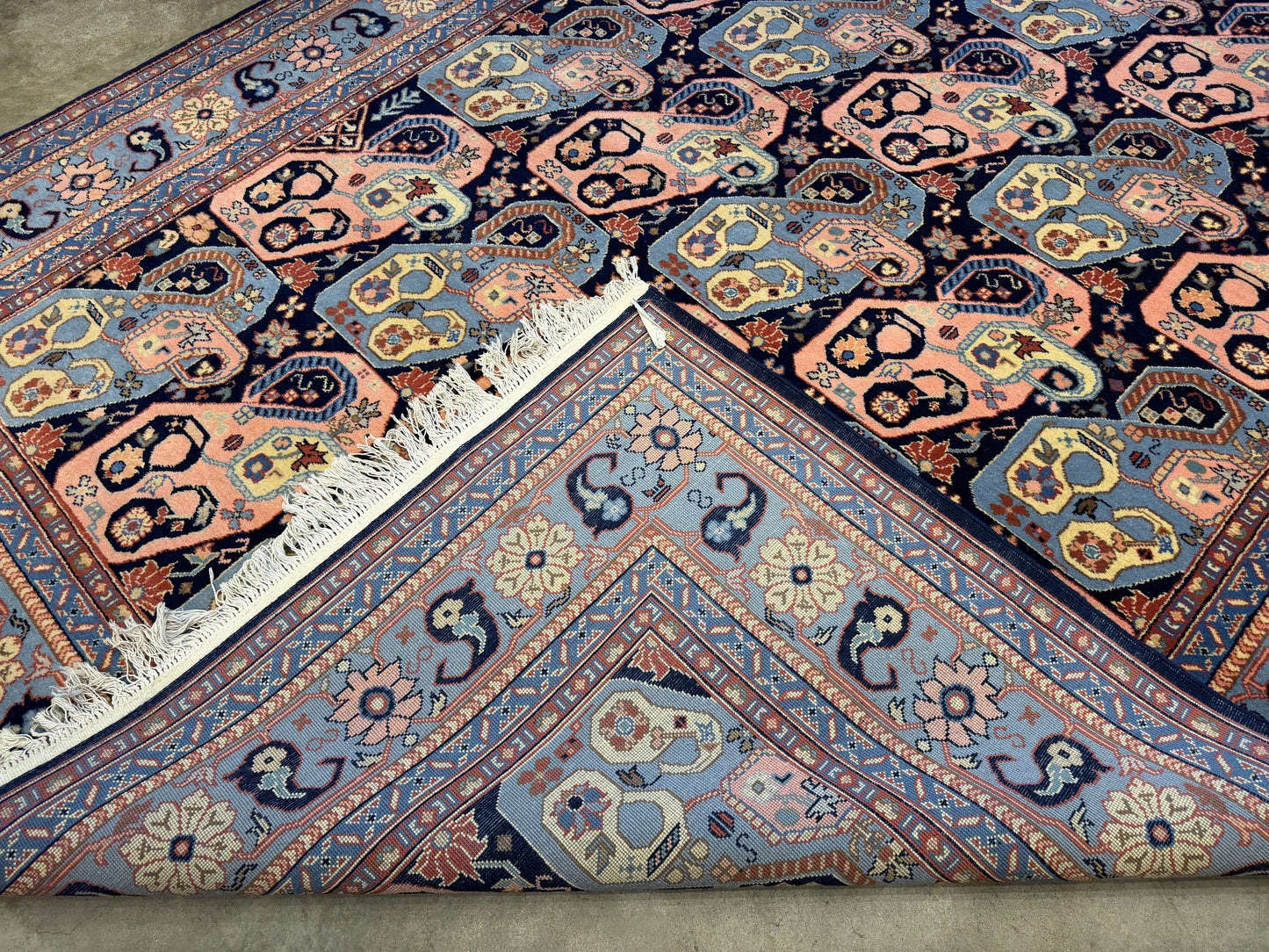 7’10”x10’2” Hand-Knotted Fine Romanian Area Rug
