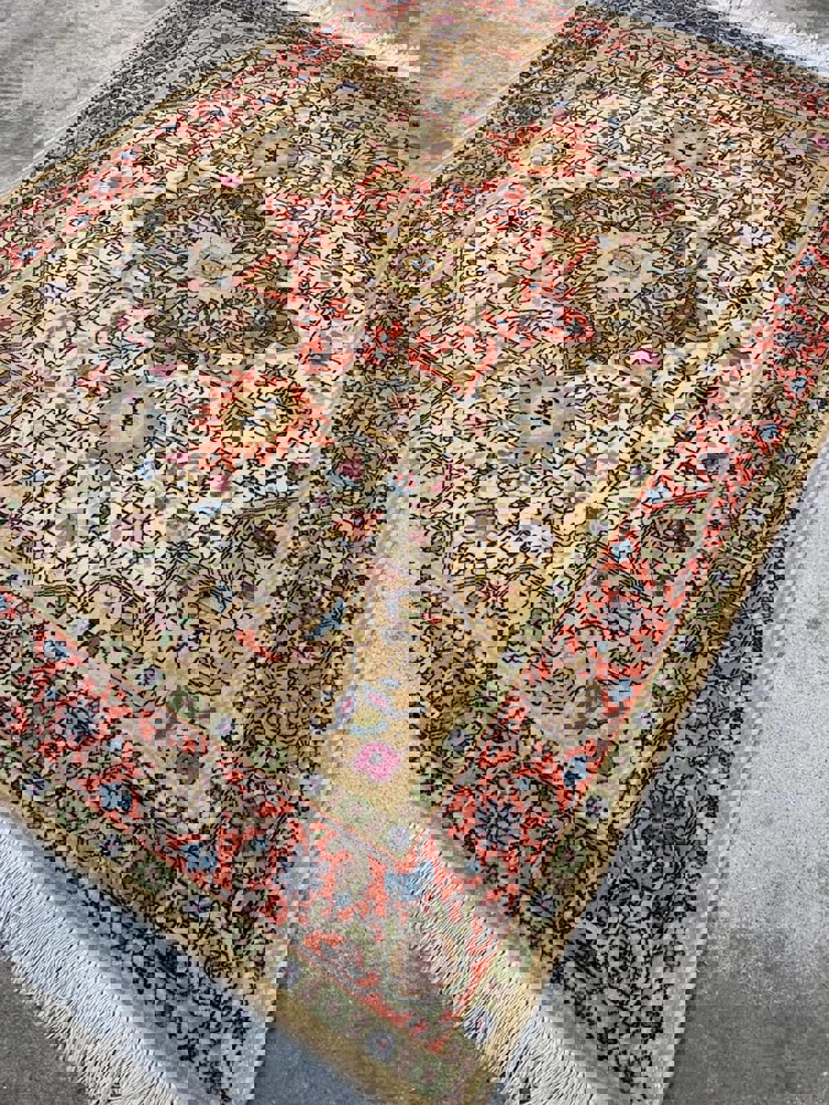 3'1"x5'3" Very Fine Handmade Wool & Silk  Persian Tabriz Rug