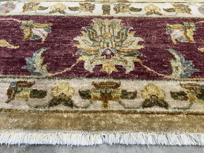 8’x10’ Hand-Knotted Wool Pishawar All-over Area Rug
