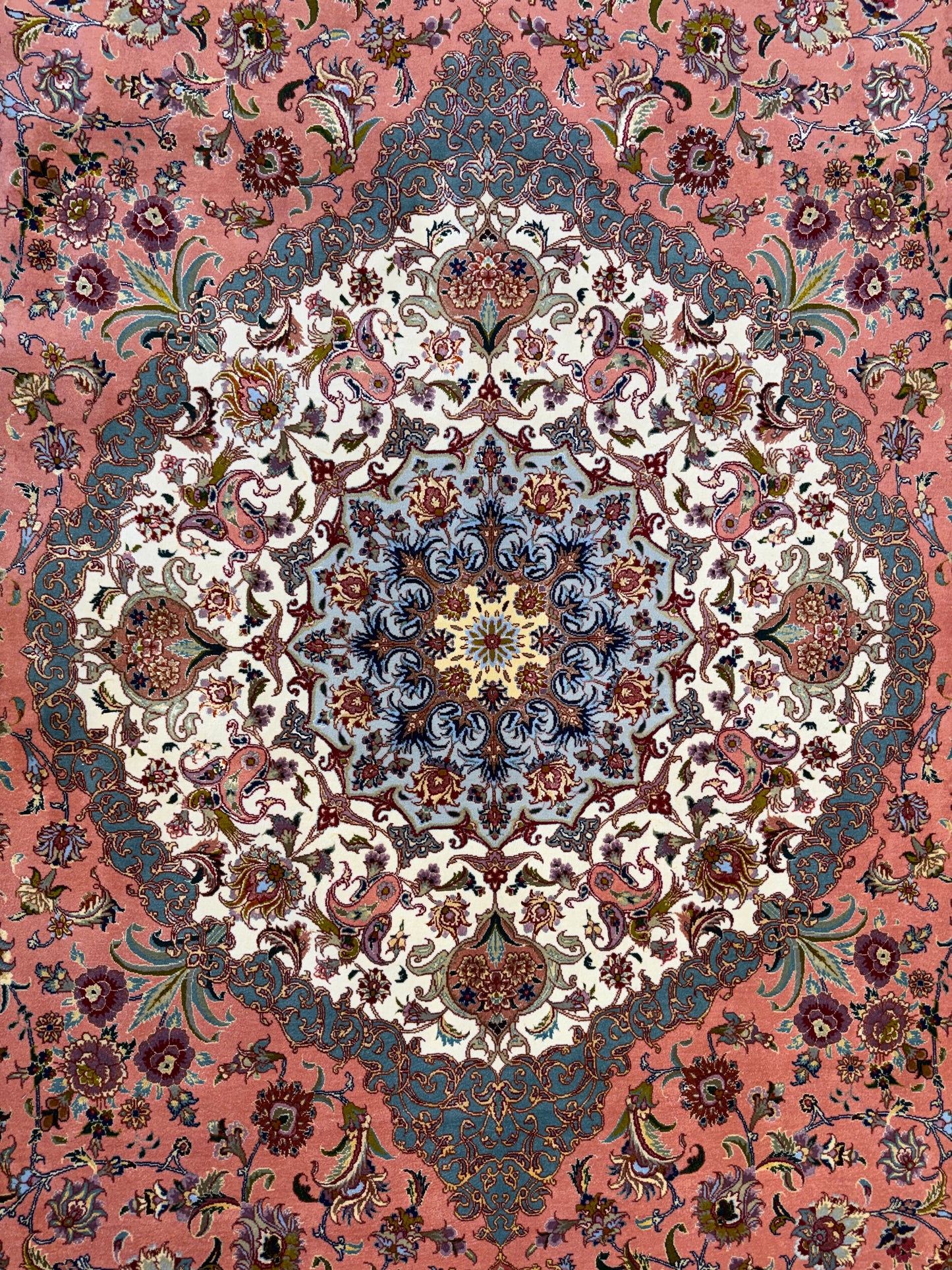 9’7”x14’ Hand-Knotted 70 Raj Persian Tabriz Rug - Signed Beirami