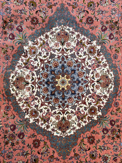 9’7”x14’ Hand-Knotted 70 Raj Persian Tabriz Rug - Signed Beirami