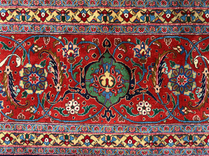 Hand-Knotted Persian Herati Rug - Signed Torabpour - 13’x15’9”