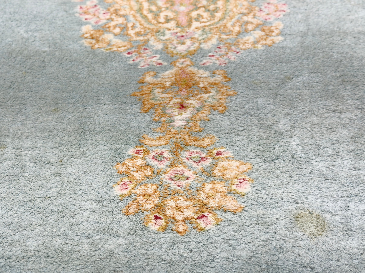 Antique Hand-Knotted Persian Kerman Rug - 3’11”x7’