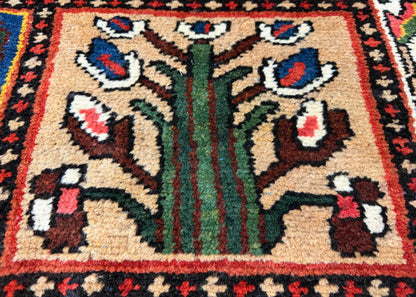 Hand-Knotted Persian Bakhtiari Rug - 9’4”x10’3”