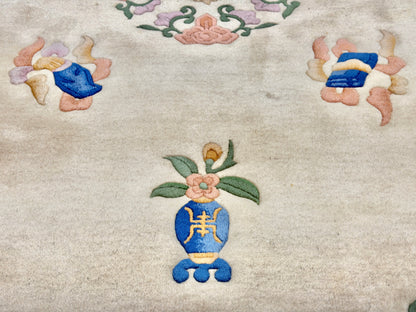 Hand-Knotted Art-Deco Rug - 4'x7'4"