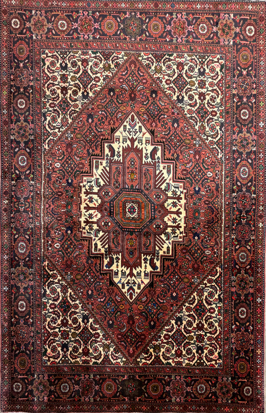 Hand-Knotted Persian Bidjar Gholtogh Rug - 4'2"x6'6"