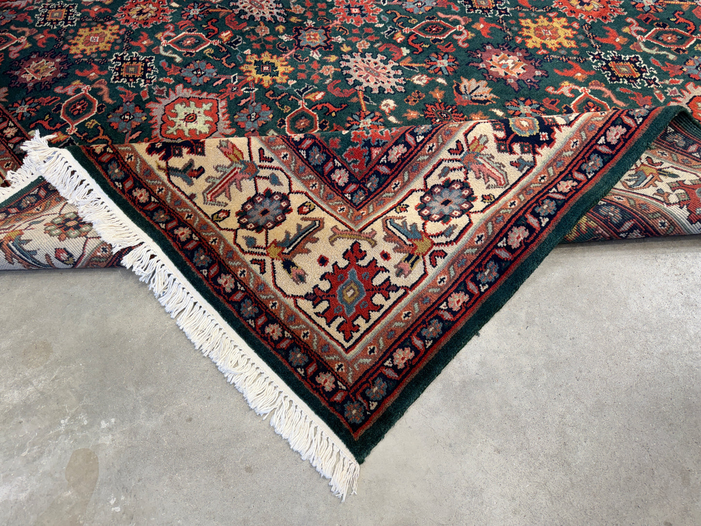8’x9’10” Hand-Knotted Wool Indo-Sultan Area Rug