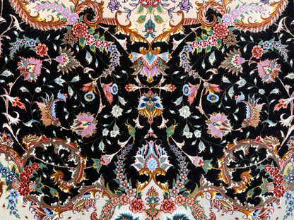 Hand-Knotted 70 Raj Persian Tabriz Rug - Signed Faizi - 9’10”x13’4”