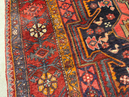 Antique Hand-Knotted Persian Bidjar Rug - 4’3”x7’7”