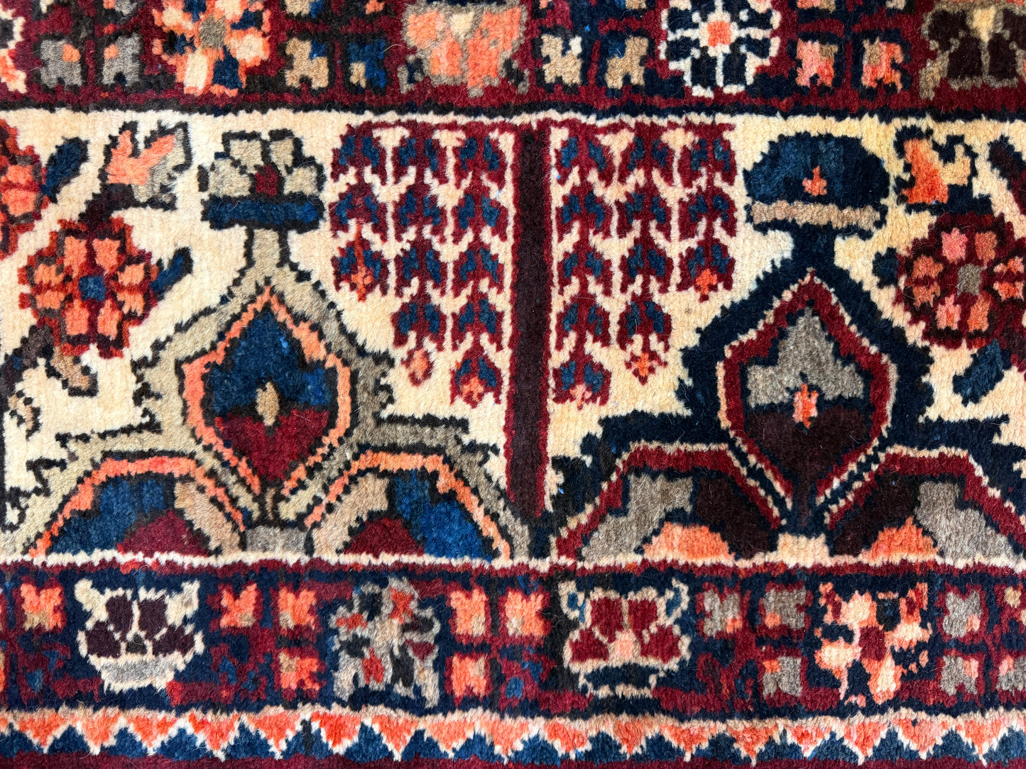 Hand-Knotted Persian Bakhtiari Rug - 9’11”x12’7”