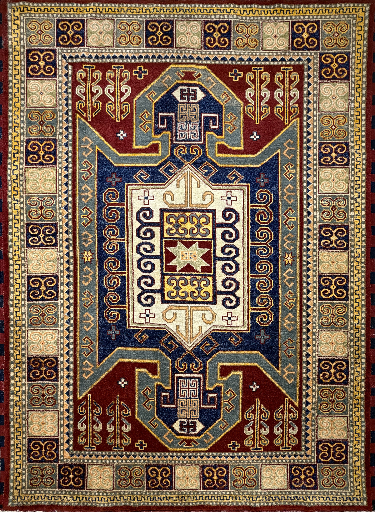 Hand-Knotted Kazak Rug - 5’9”x7’10”