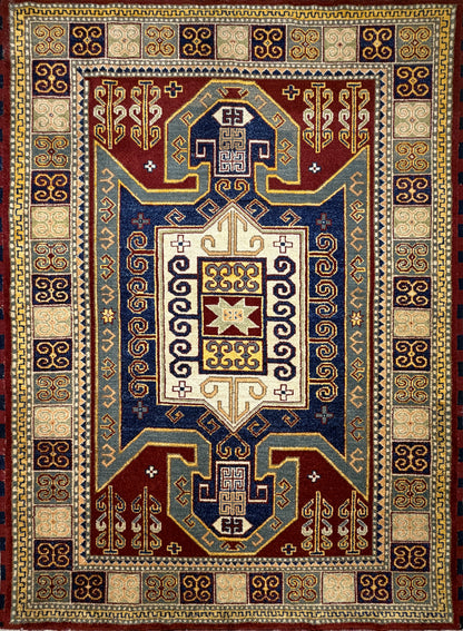 Hand-Knotted Kazak Rug - 5’9”x7’10”