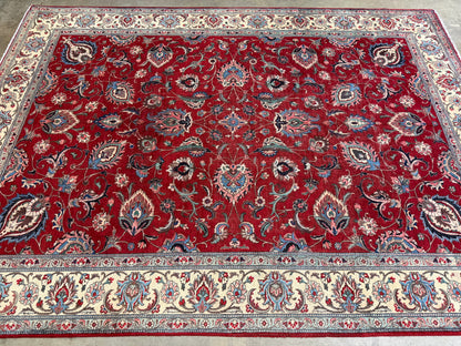 Hand-Knotted Persian Tabriz Rug - 9’9”x13’4”
