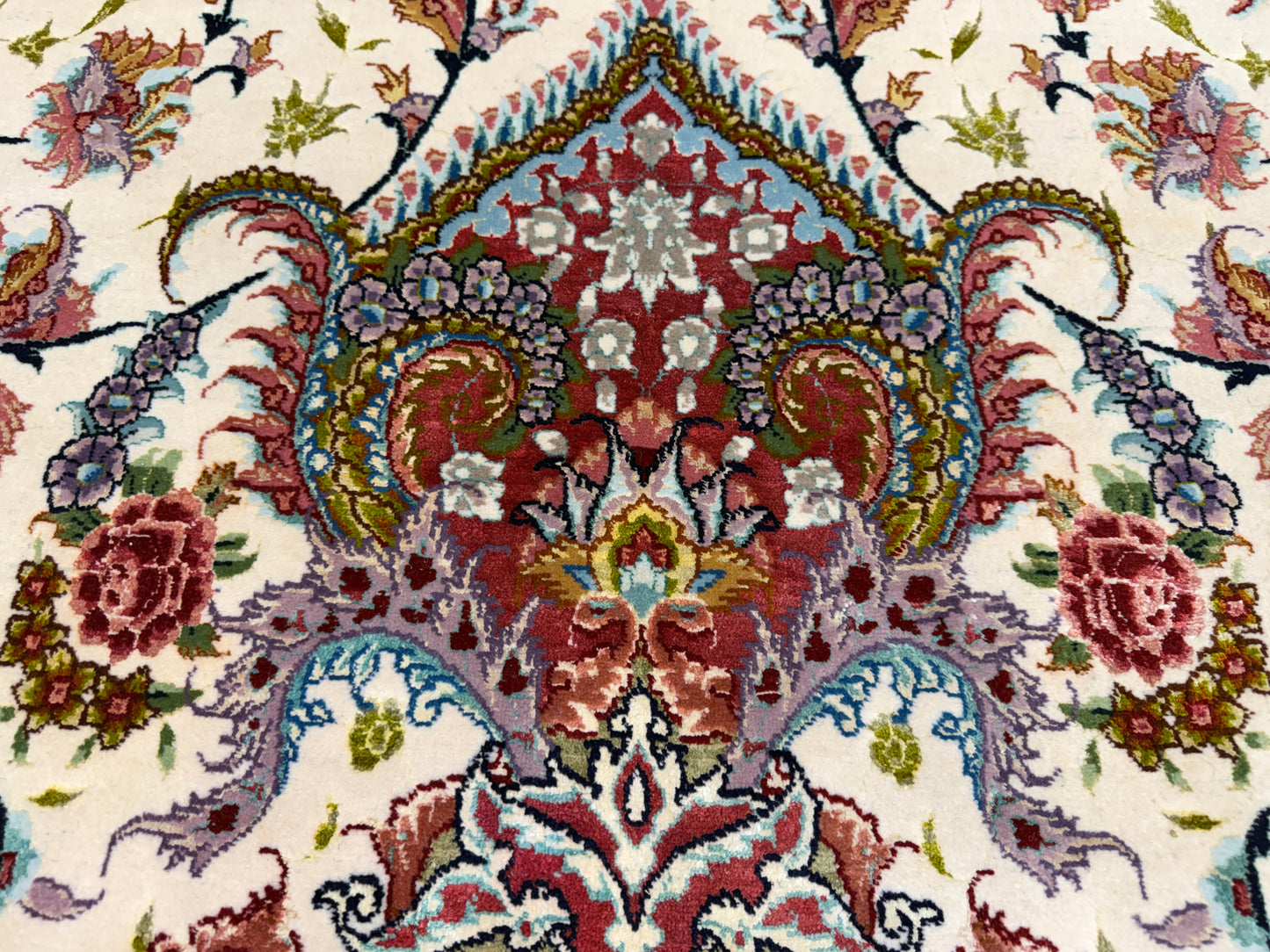 Hand-Knotted 70 Raj Persian Tabriz Rug - Signed - 9’8”x13’9”