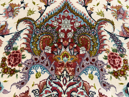 Hand-Knotted 70 Raj Persian Tabriz Rug - Signed - 9’8”x13’9”