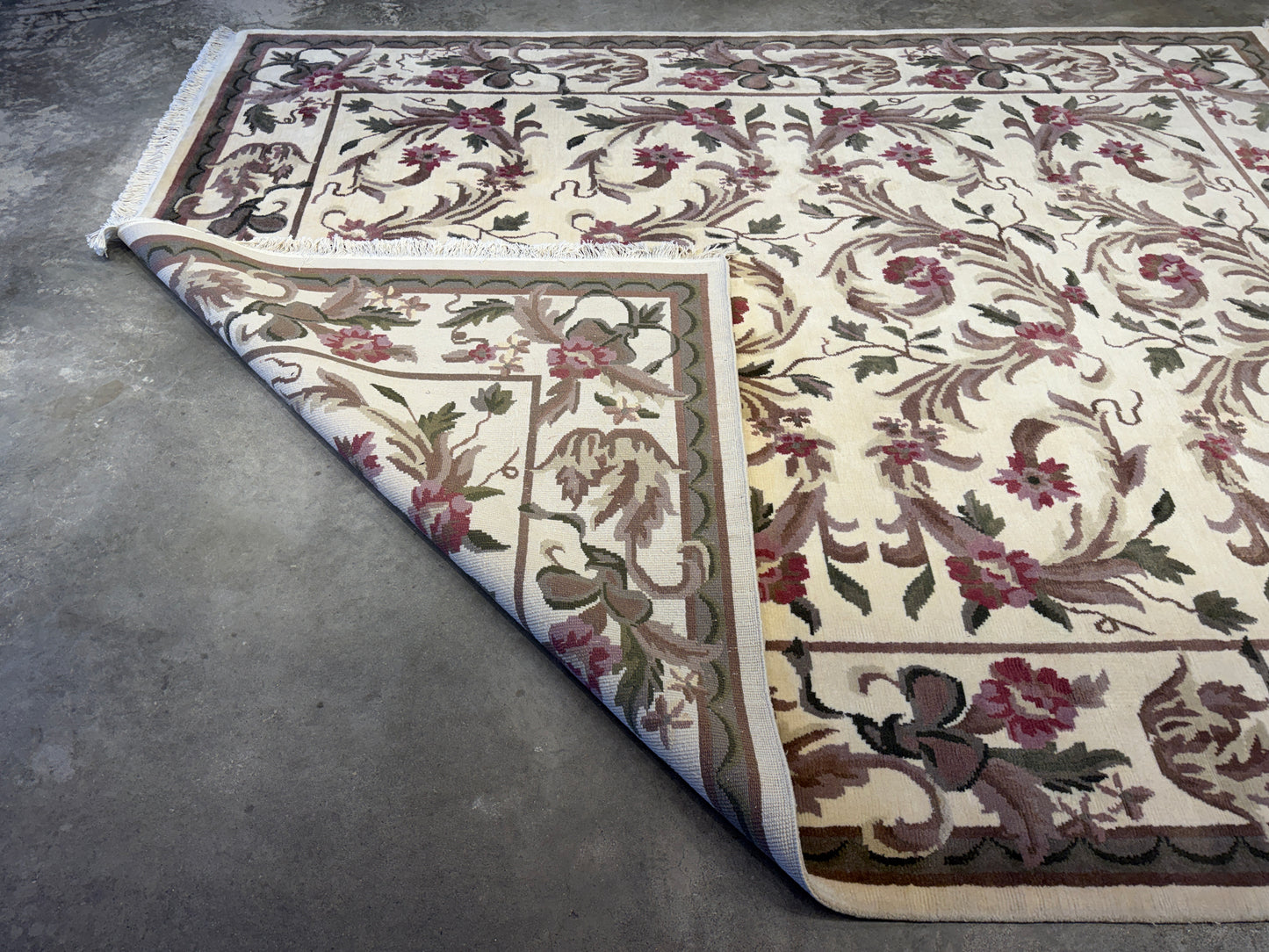 Hand-Knotted Floral Rug - Signed - 8’x10’