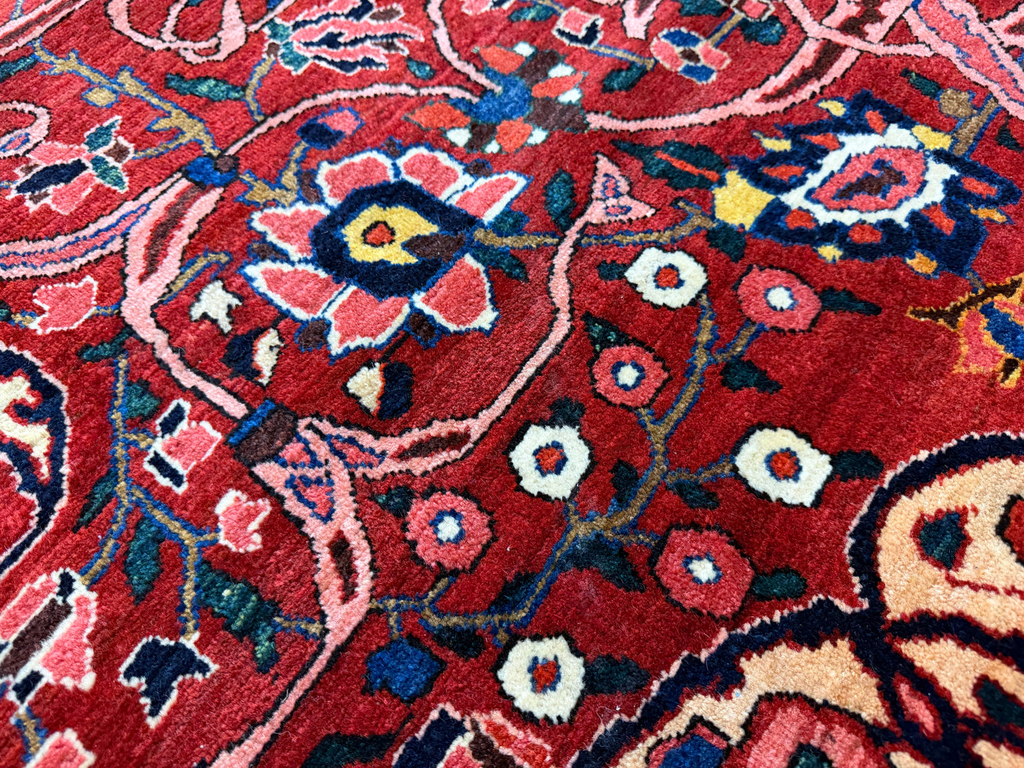 Antique Hand-Knotted Persian Bakhtiari Rug - 10’6”x14’7”