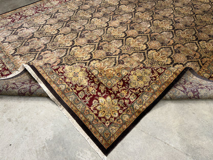 9’7”x13’11” Hand-Knotted Wool PakPersian Area Rug