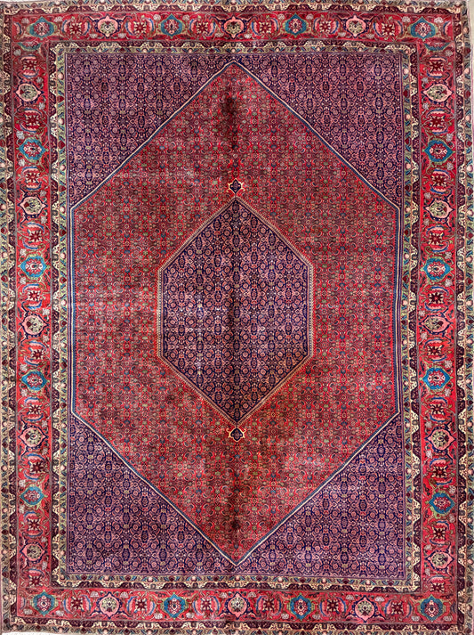 10’x13’ Hand-Knotted Wool Bidjar Persian Area Rug 10x13 Handmade Carpet
