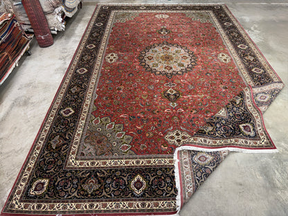 13’3”x20’2” Hand-Knotted 55 Raj Persian Tabriz Rug