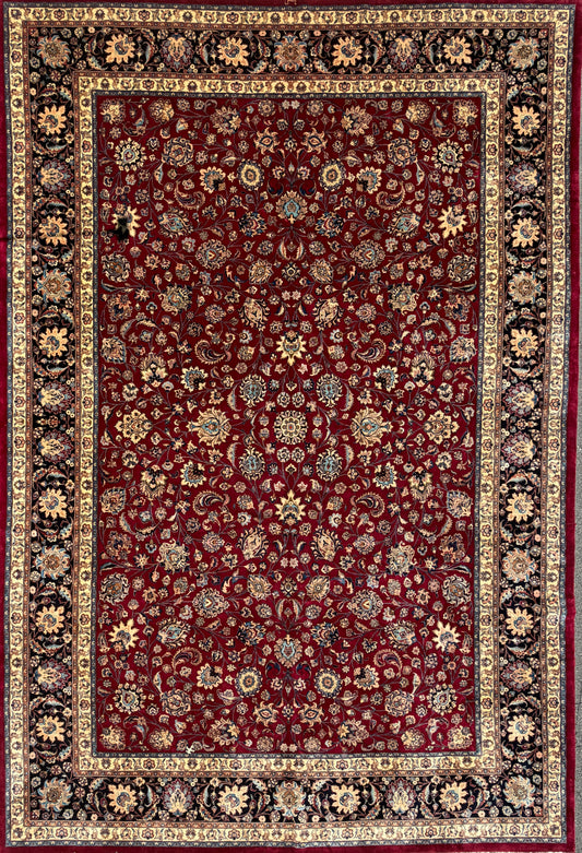 Hand-Knotted Persian Mashad Rug - Signed Hashemi - 9’11”x13’