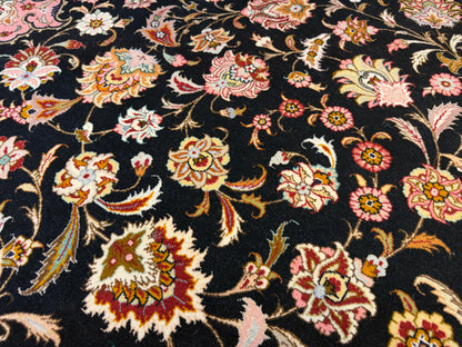 Hand-Knotted 50 Raj Persian Tabriz Rug - 9’11”x12’11”