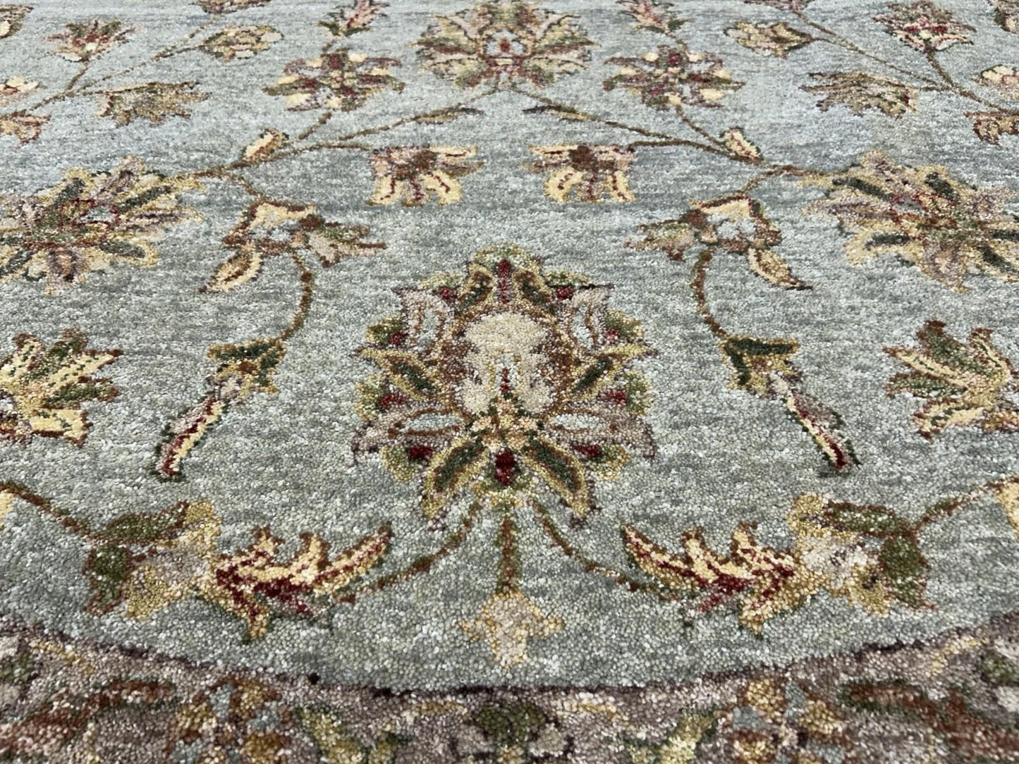 8’ Diameter Hand-knotted Wool Round Area Rug - Handmade Carpet 8x8 Green