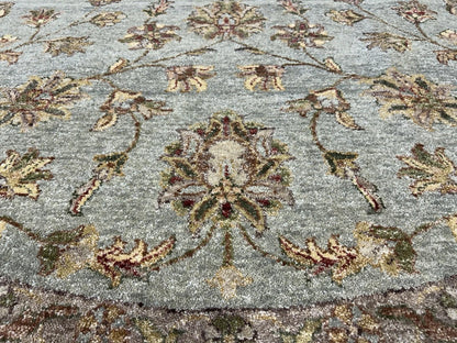 8’ Diameter Hand-knotted Wool Round Area Rug - Handmade Carpet 8x8 Green