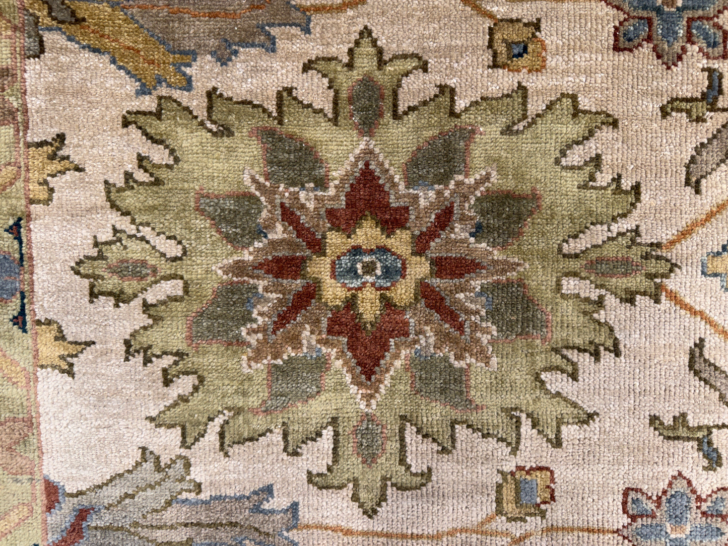 8’x9’10” Hand-Knotted Wool IndoMahal Area Rug