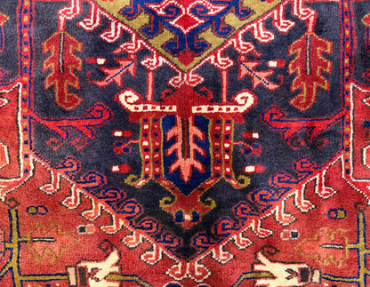 Hand-Knotted Persian Heriz Rug - 9’3”x12’2”
