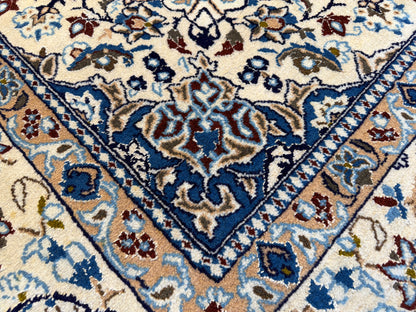 Hand-Knotted 9 La Persian Nain Rug - 6’7”x10’5”