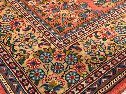Hand-Knotted Persian Sarouk Rug - 5’9”x8’2”