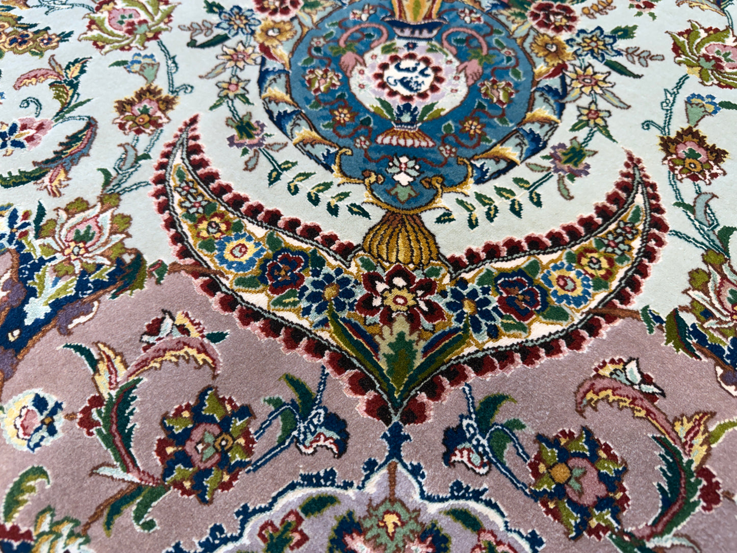 8’2”x11’8” Hand-Knotted 80 Raj Persian Tabriz Rug - Signed
