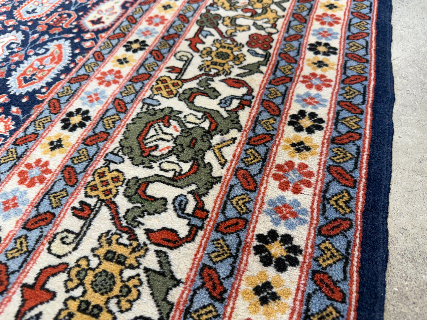 7’10”x11’7” Hand-Knotted Wool Persian Malayer Paisley Area Rug