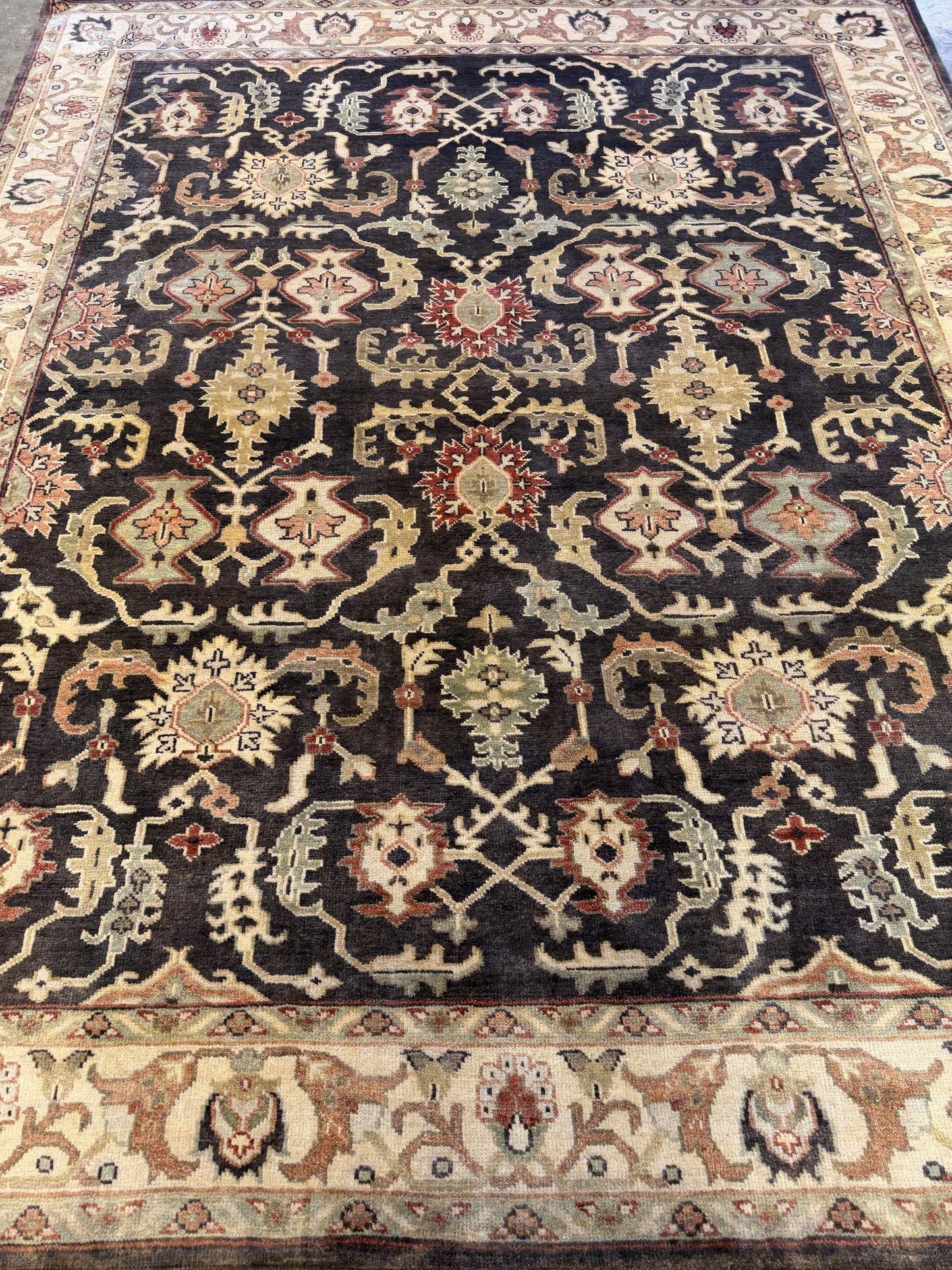 8’x10’ Hand-Knotted Wool Oushak Oriental Area Rug