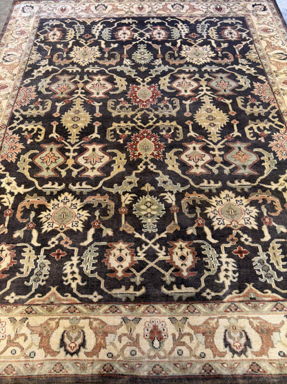 8’x10’ Hand-Knotted Wool Oushak Oriental Area Rug