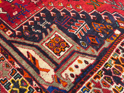 Hand-Knotted Persian Qashqai Gabbeh Rug - 4’6”x6’5”