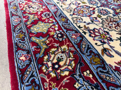 Hand-Knotted Persian Isfahan Rug - 3’6”x5’6”