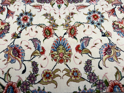 9’9”x13’3” Fine Hand-Knotted Persian Tabriz Signed Area Rug