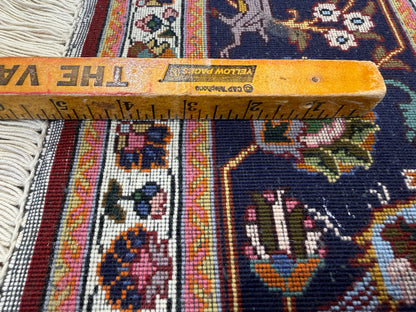 Hand-Knotted Persian Tabriz 60 Raj Rug - 4'9"x6'10"