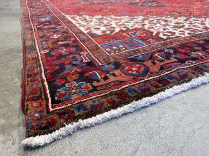 Hand-Knotted Persian Heriz Rug - 7’3”x10’3”