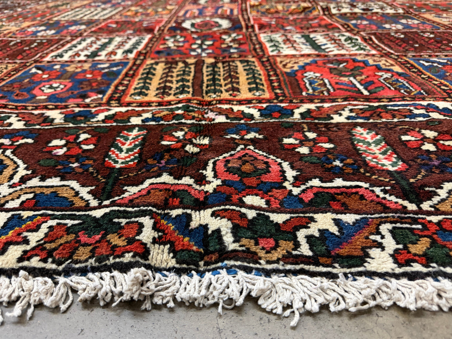 Hand-Knotted Persian Bakhtiari Rug - 9’4”x10’3”