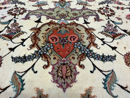 10’x12’9” Fine Hand-Knotted Persian Tabriz Area Rug