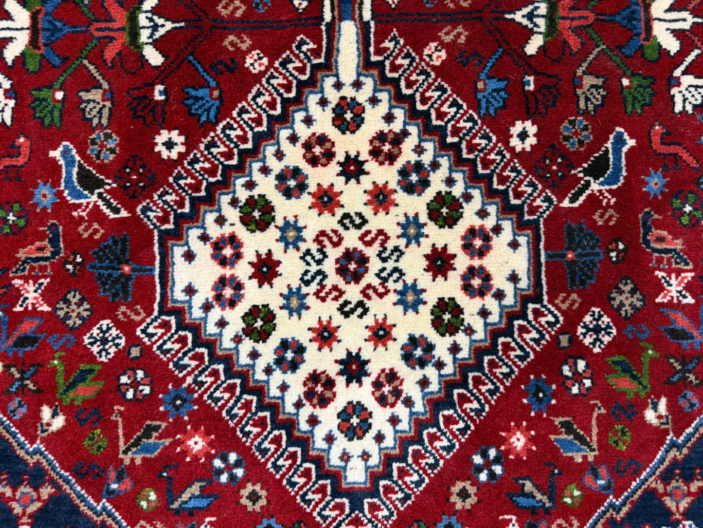 Hand-Knotted Antique Yalameh Runner - 3’4”x9’8”
