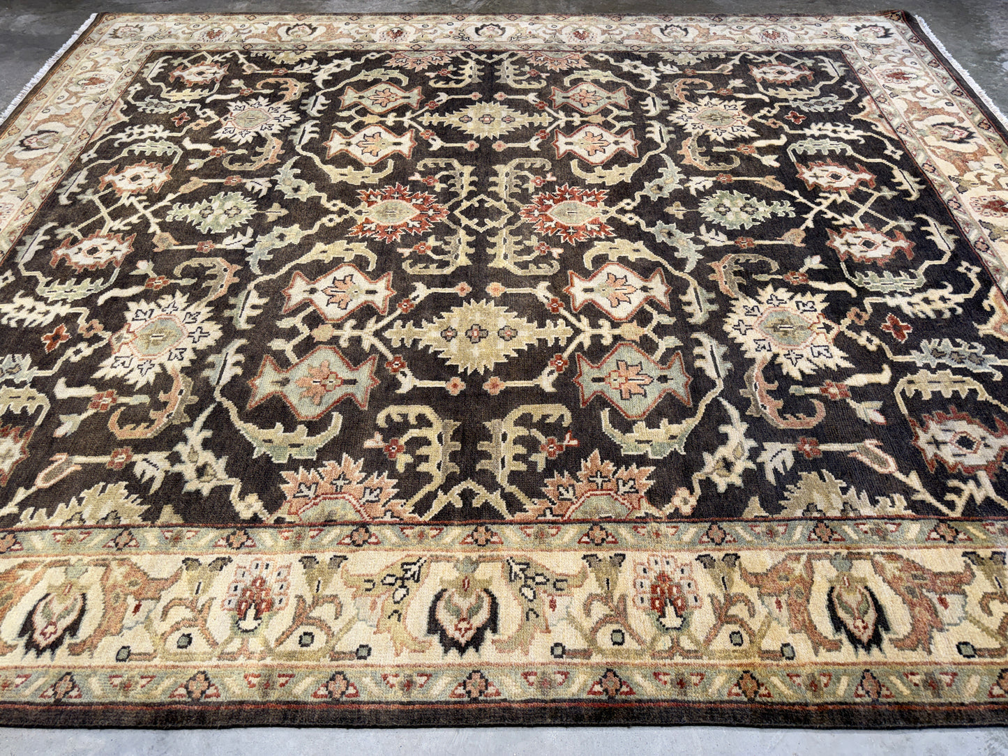 8’x10’ Hand-Knotted Wool Oushak Oriental Area Rug
