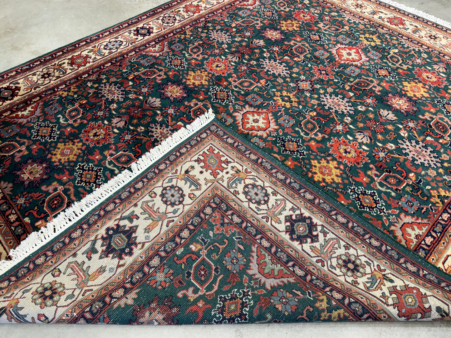 8’x9’10” Hand-Knotted Wool Indo-Sultan Area Rug