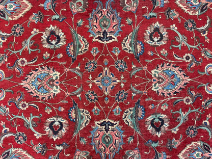 Hand-Knotted Persian Tabriz Rug - 9’9”x13’4”