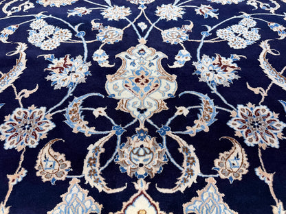 Hand-Knotted 6 La Persian Nain Rug - 10’2”x13’6”